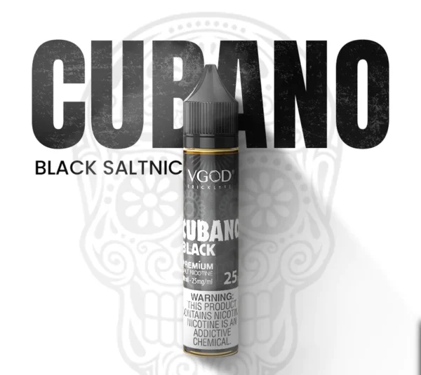 CUBANO BLACK SALTNIC – VGOD 30ML(25MG, 50MG) NICSALT E-LIQUID